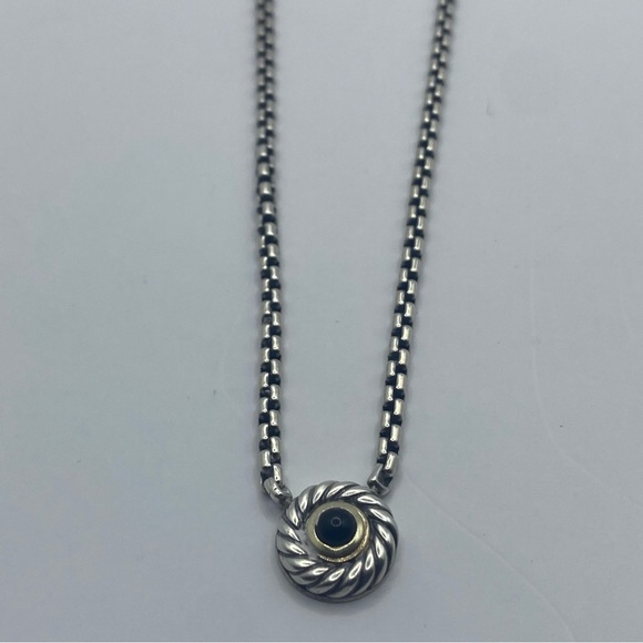 David Yurman Cookie Collection Onyx Necklace - Picture 8 of 8